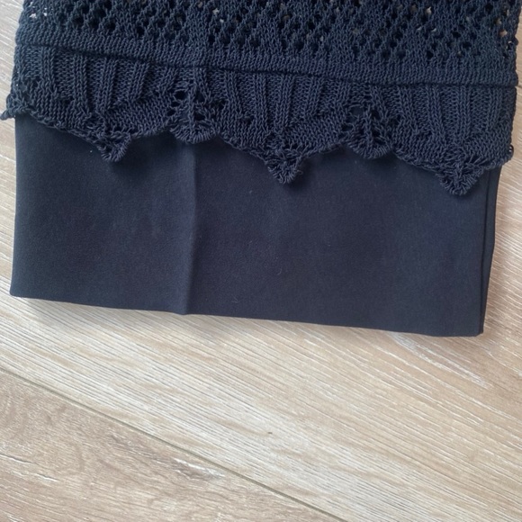 Marc Cain Pants Women's Trouser Crochet Lace Black Straight Size N2 3 - Picture 9 of 16